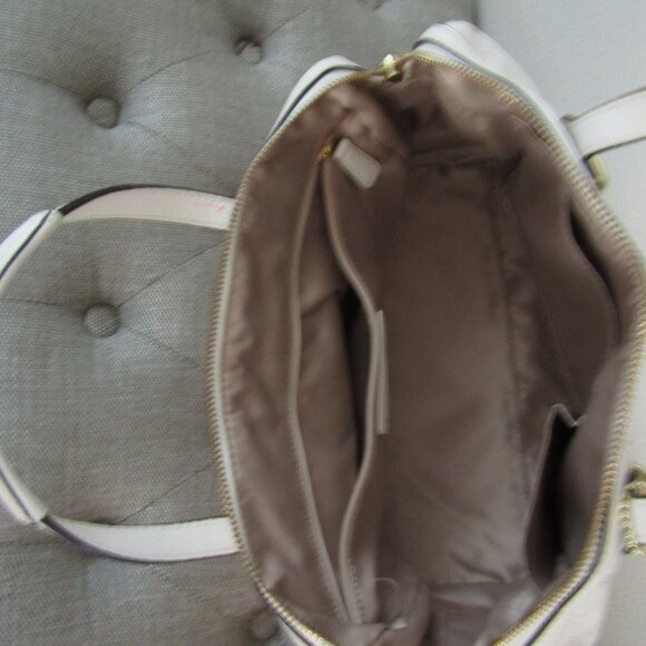 Coach White Leather Satchel With Shoulder Strap - Picture 3 of 11
